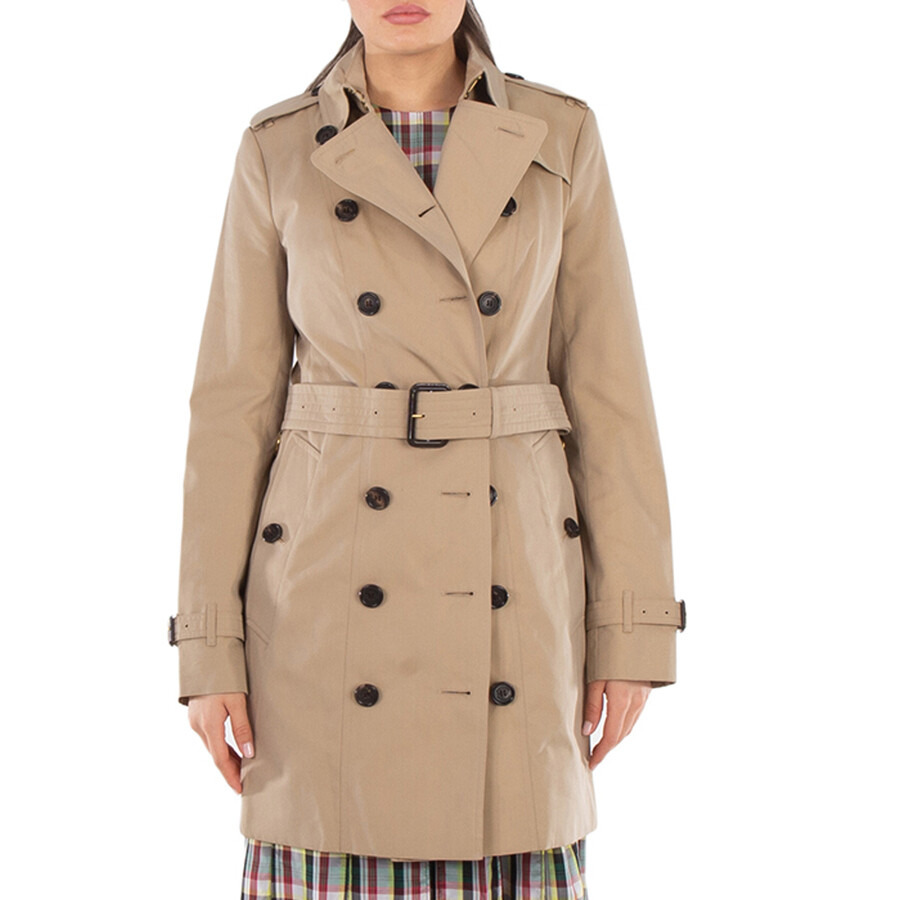 Burberry Ladies Sandringham Mid-length Trench Coat - 1