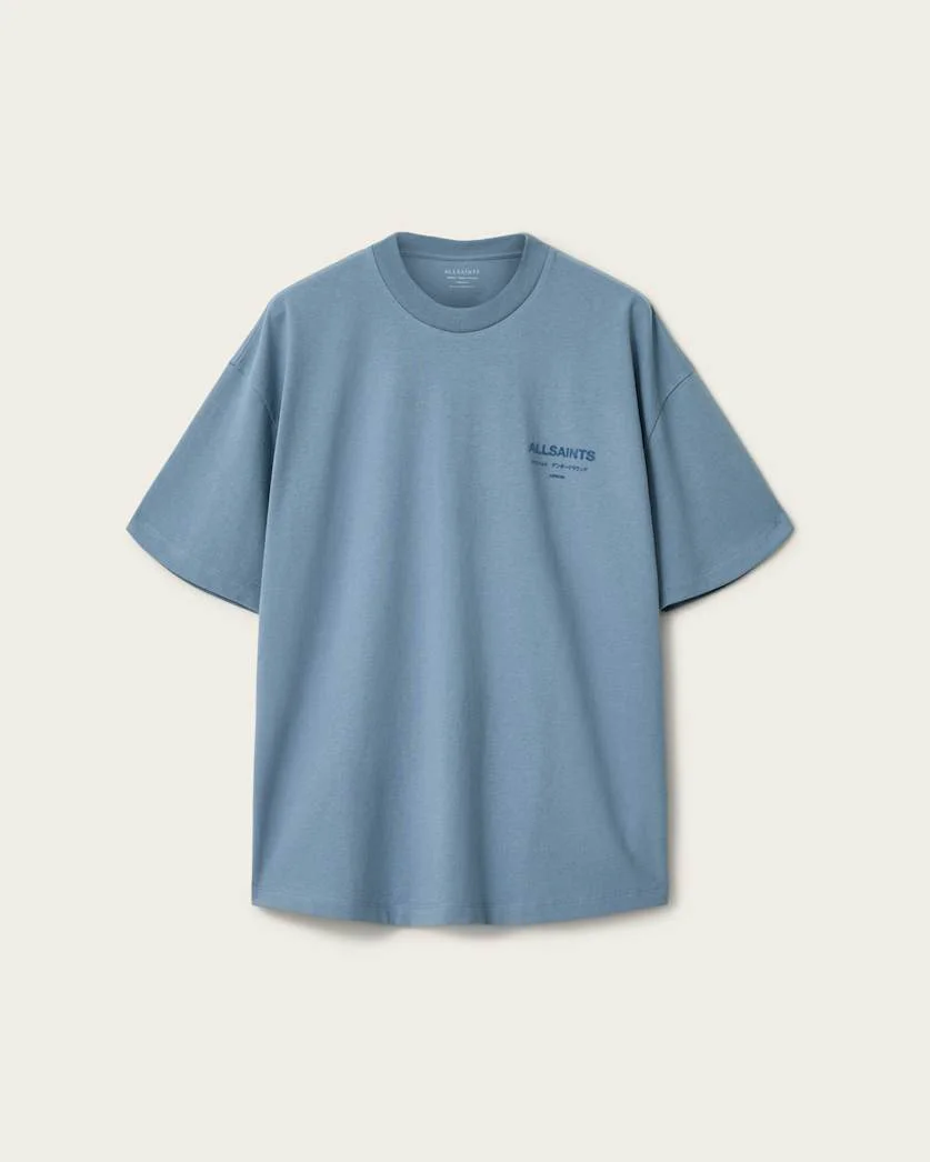 XANDER FLOCKED LOGO OVERSIZED T-SHIRT - 1
