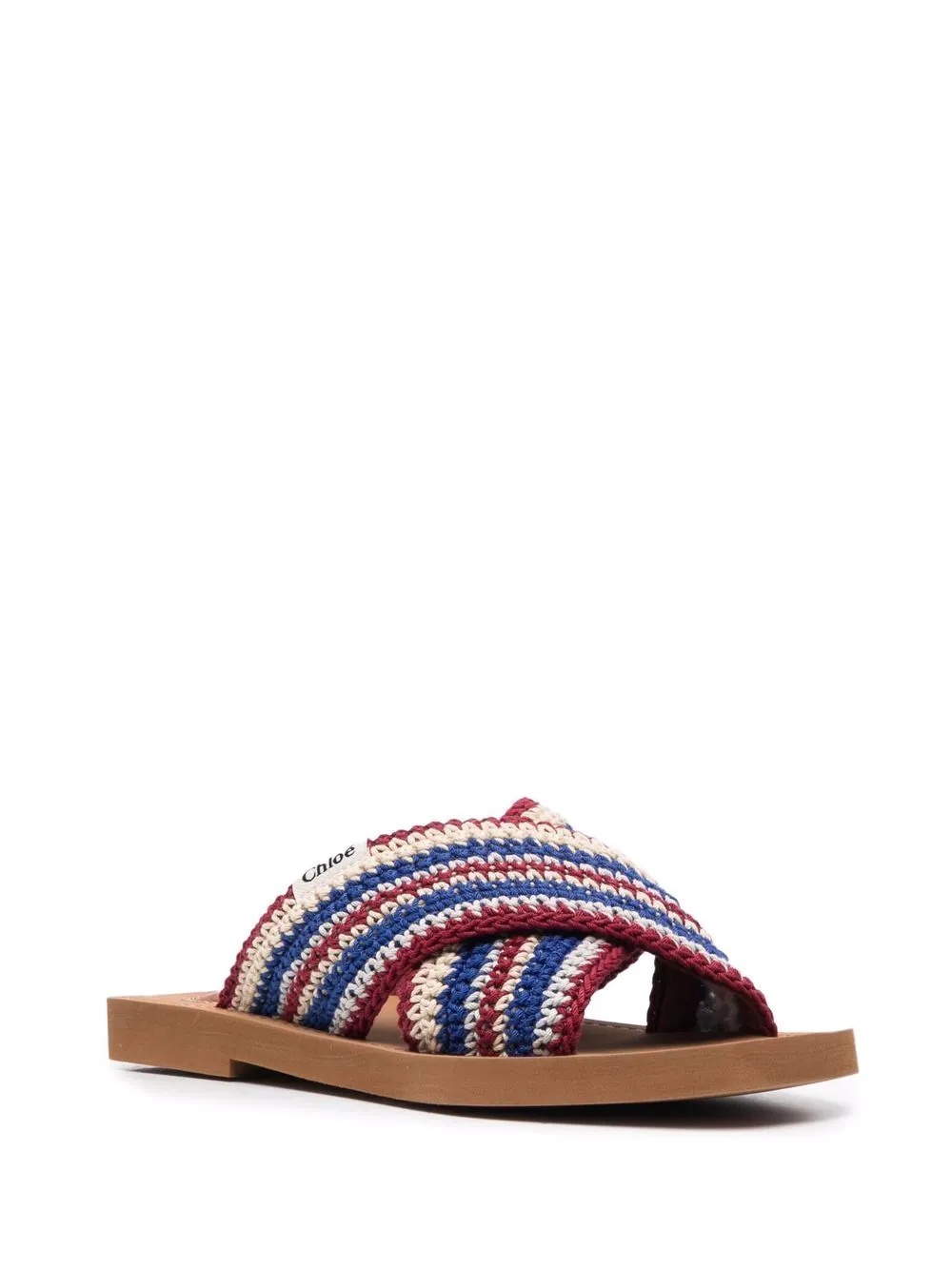 Woody crossover-strap sliders - 2