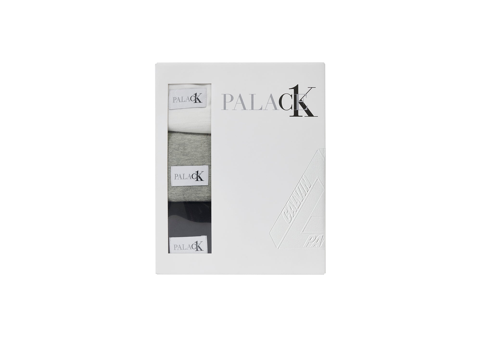 CK1 PALACE SHORT SLEEVE CREW NECK TEE 3PK CLASSIC WHITE / LIGHT GREY HEATHER / BLACK - 2