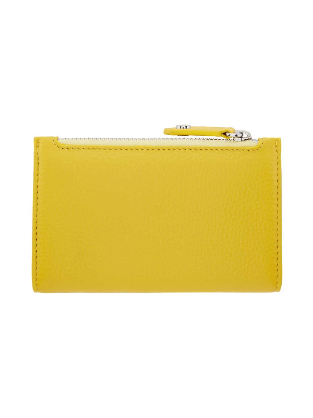 Yellow Re-Vegan Slim Flap Card Holder - 2