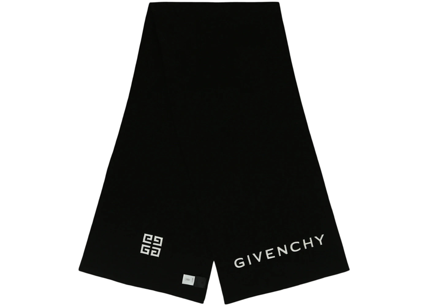 Givenchy Embroidered Logo Scarf Black/White - 2