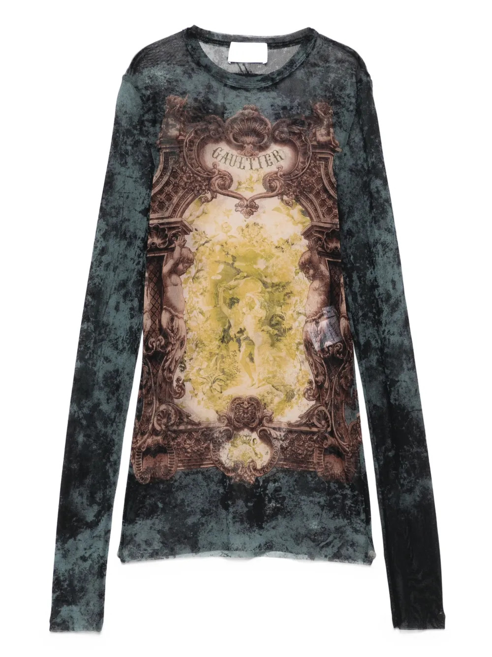 JEAN PAUL GAULTIER - Women Mesh L.S. "Médaillon" Top - 5
