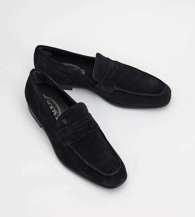 Tod's LOAFERS IN SUEDE - BLACK outlook