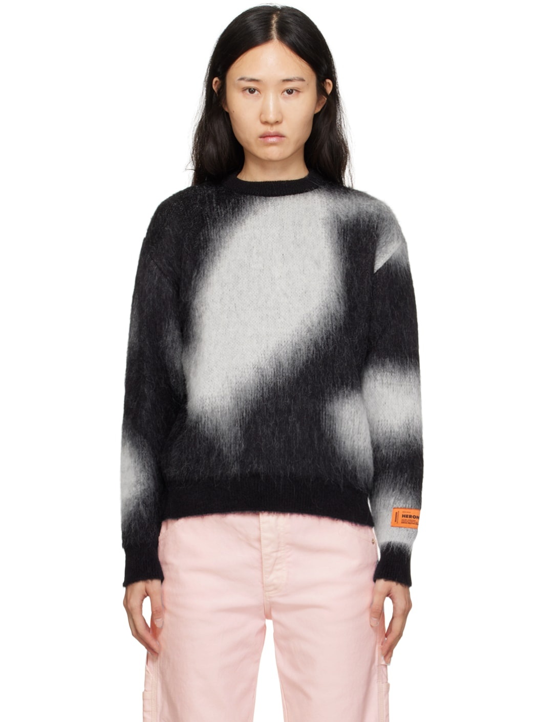 Black & White Aop Sweater - 1