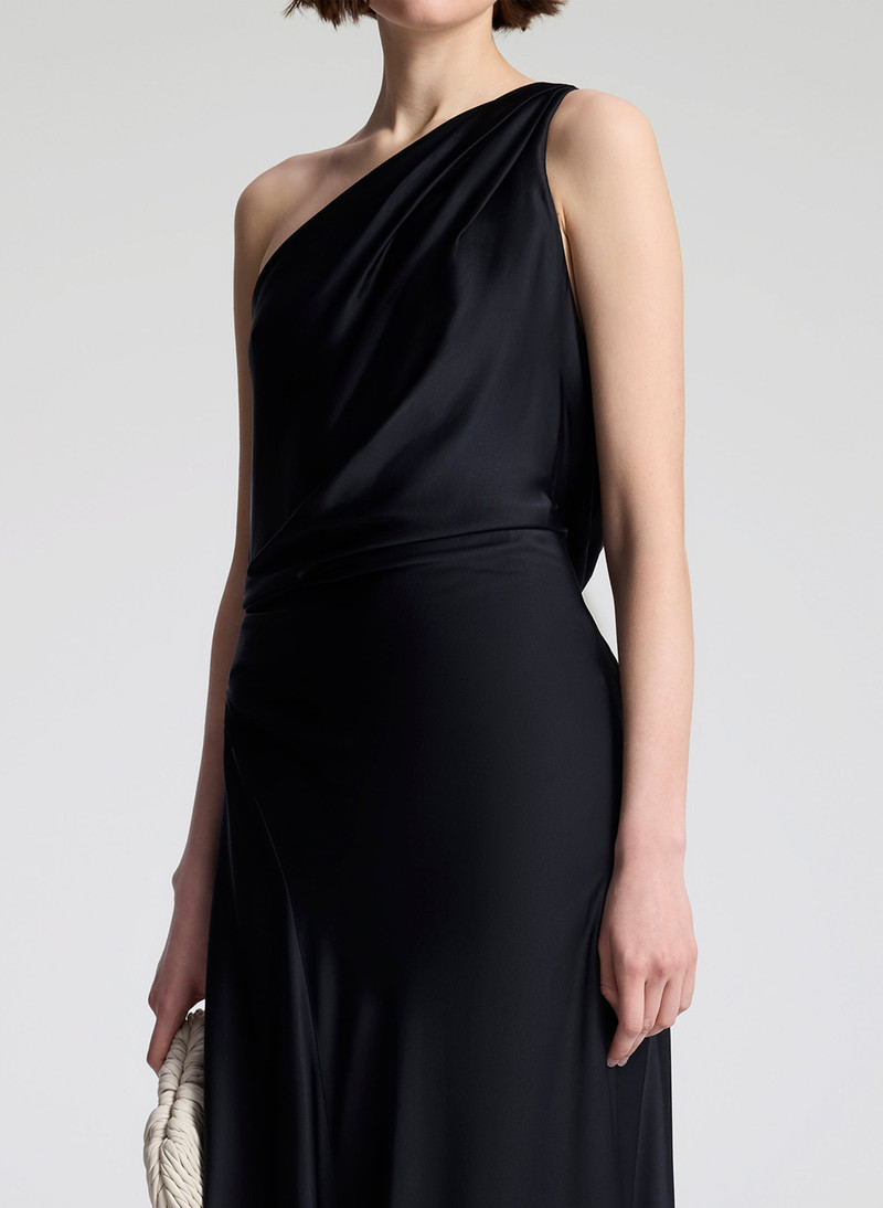 Aster Satin One Shoulder Gown 3