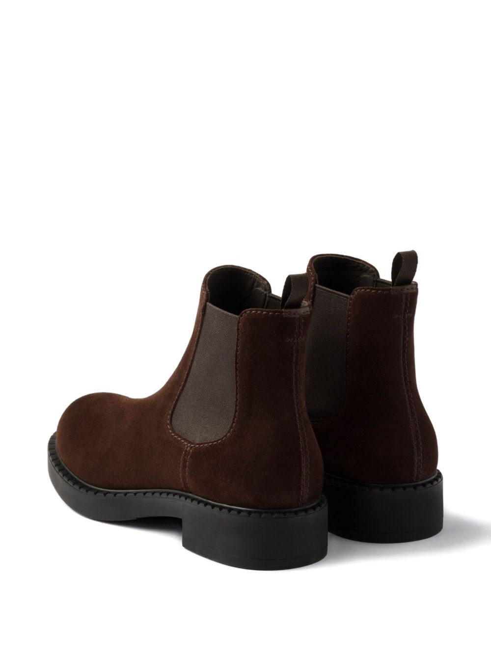 elastic-panel suede chelsea boots - 3