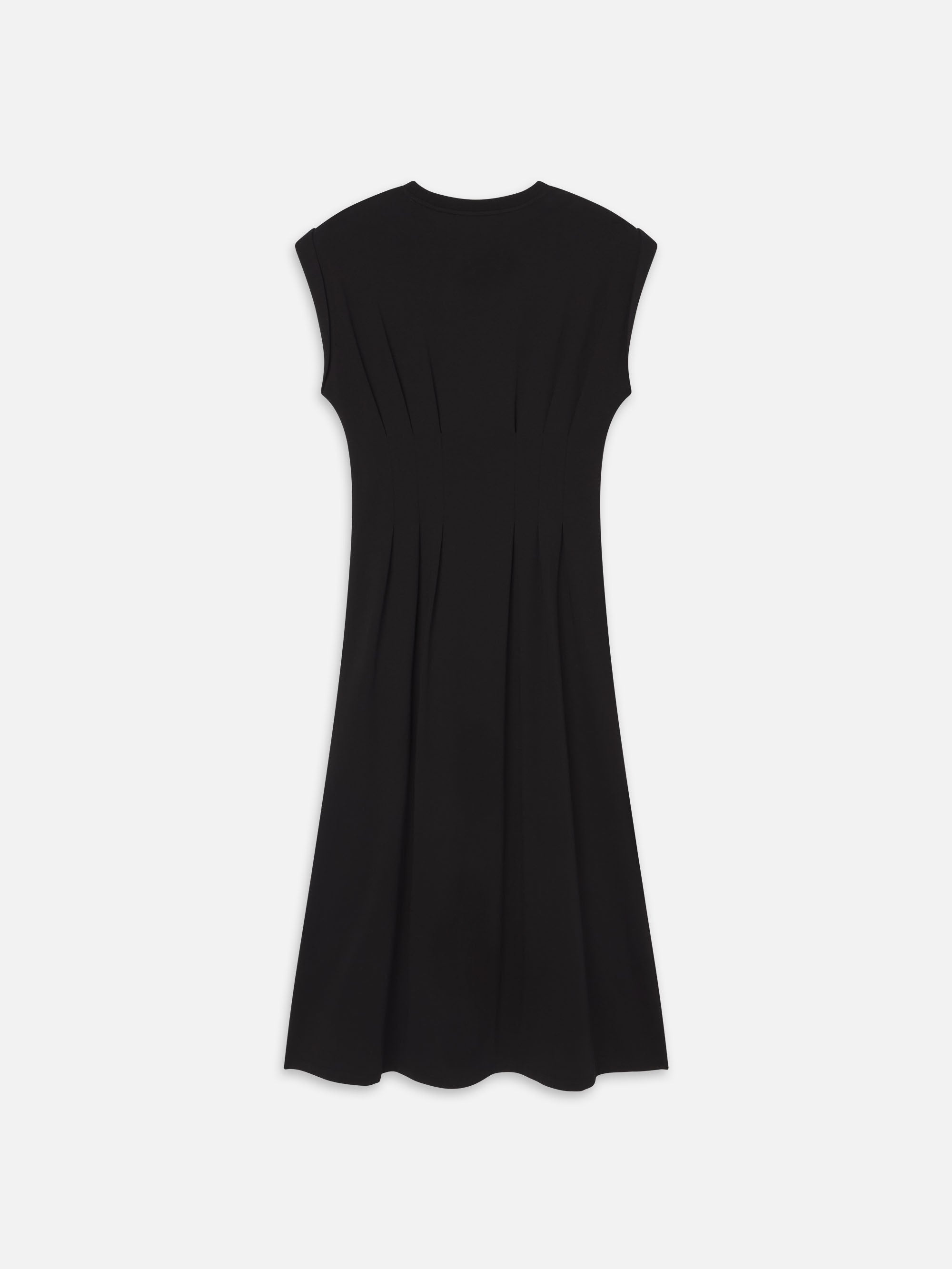 The Jersey Nipped Dress in Black - 3