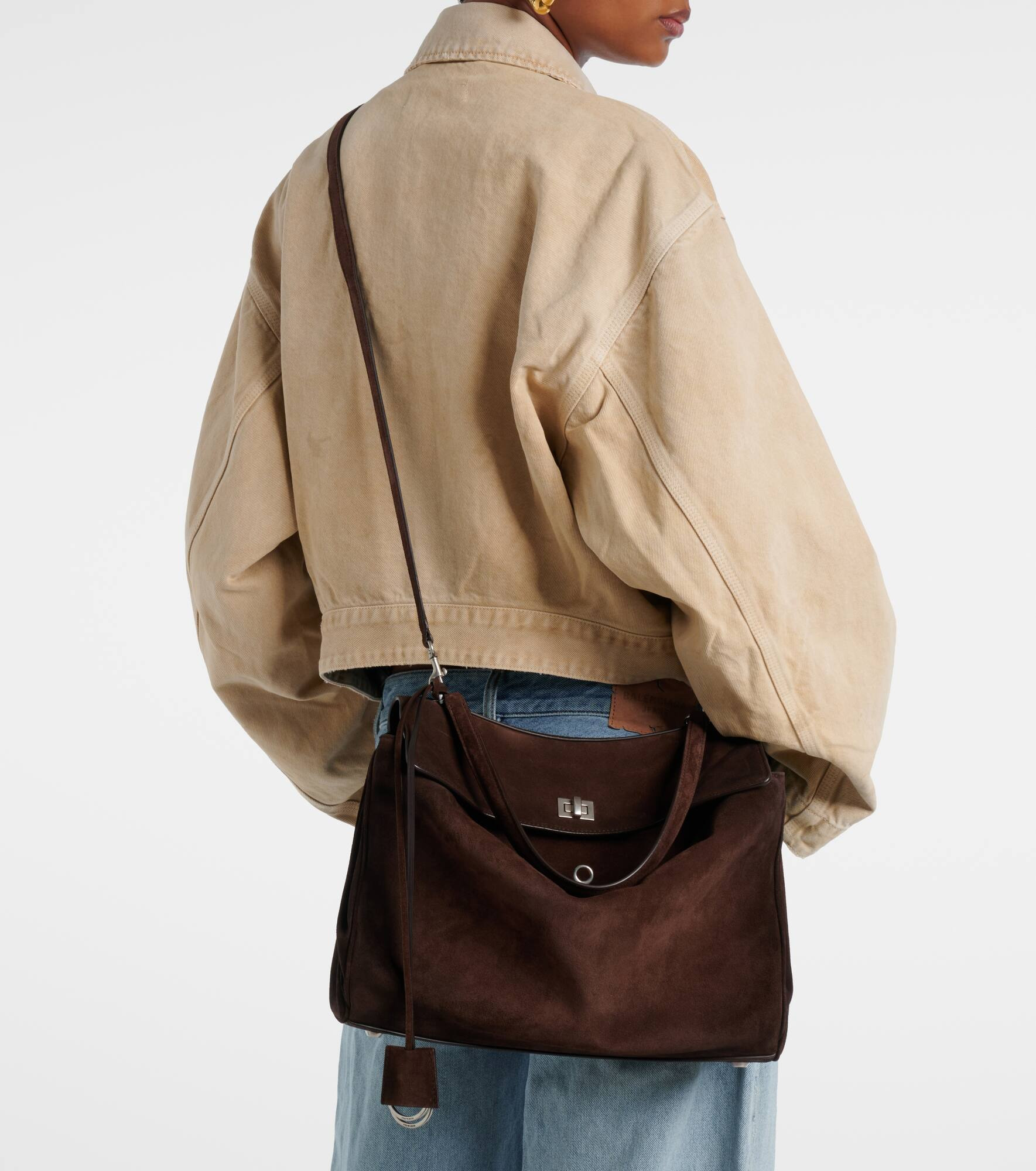 Rodeo Medium suede tote bag - 6