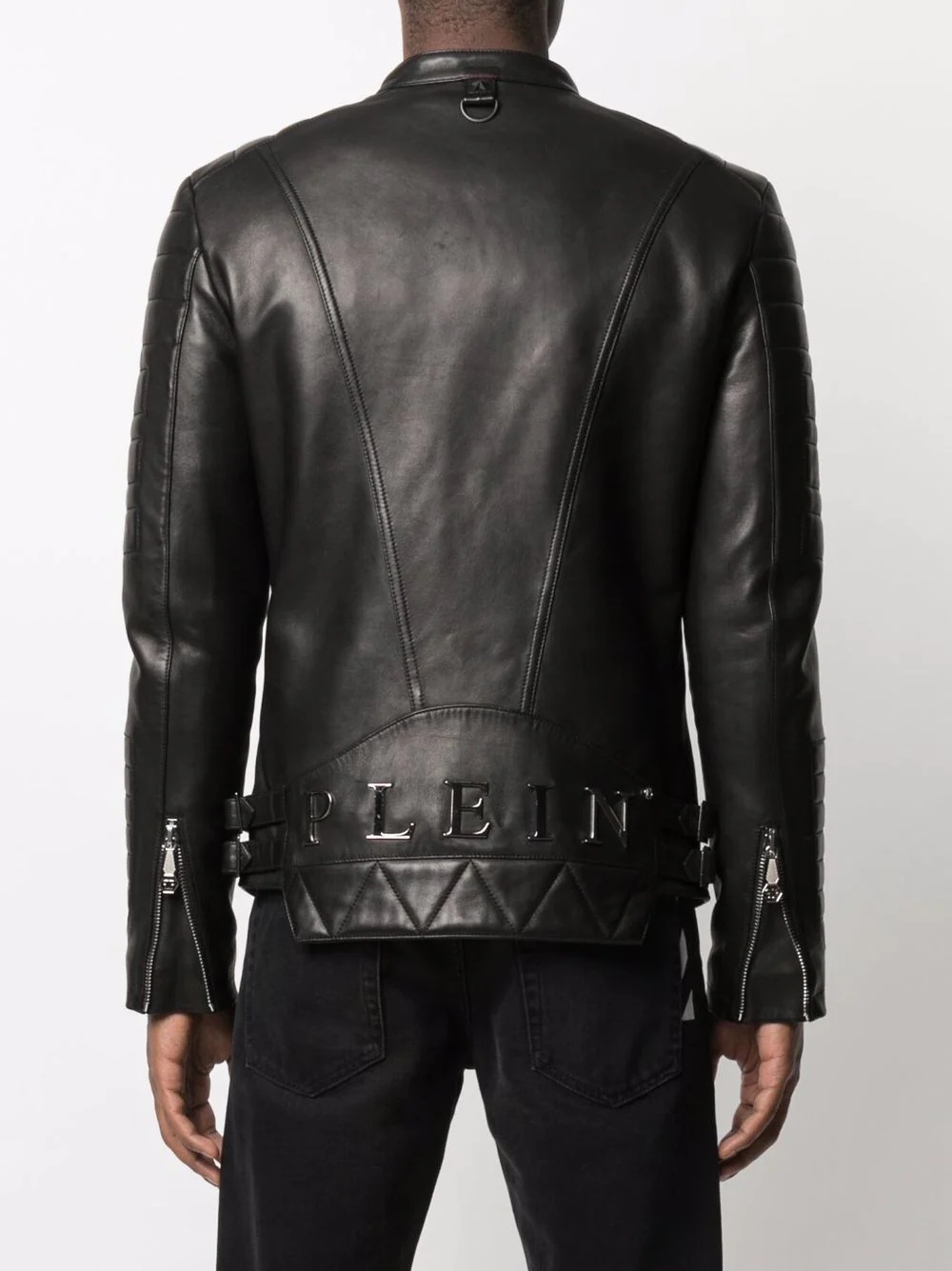 leather biker jacket - 4