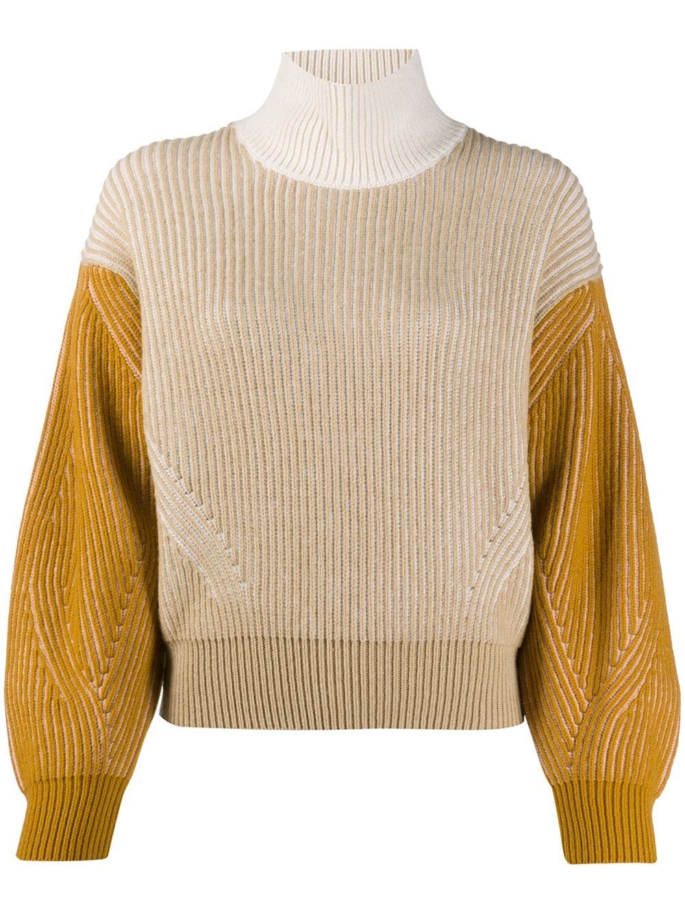 rib-knit roll-neck jumper - 1