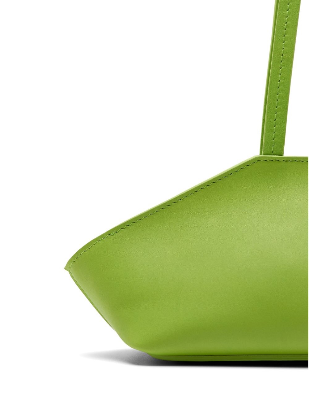 angular leather shoulder bag - 4