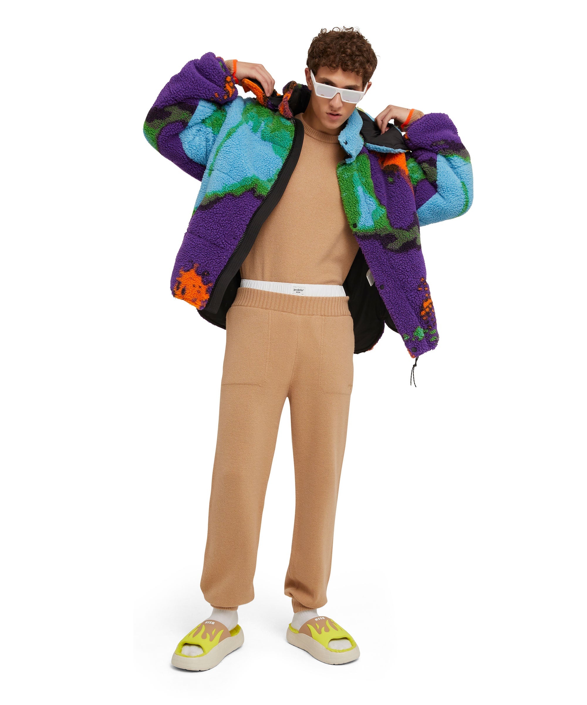 Cashmere blend track pants - 5