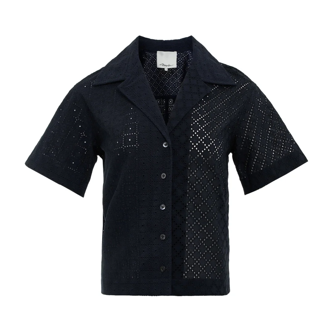 Broderie Anglaise Patchwork Shirt - 1