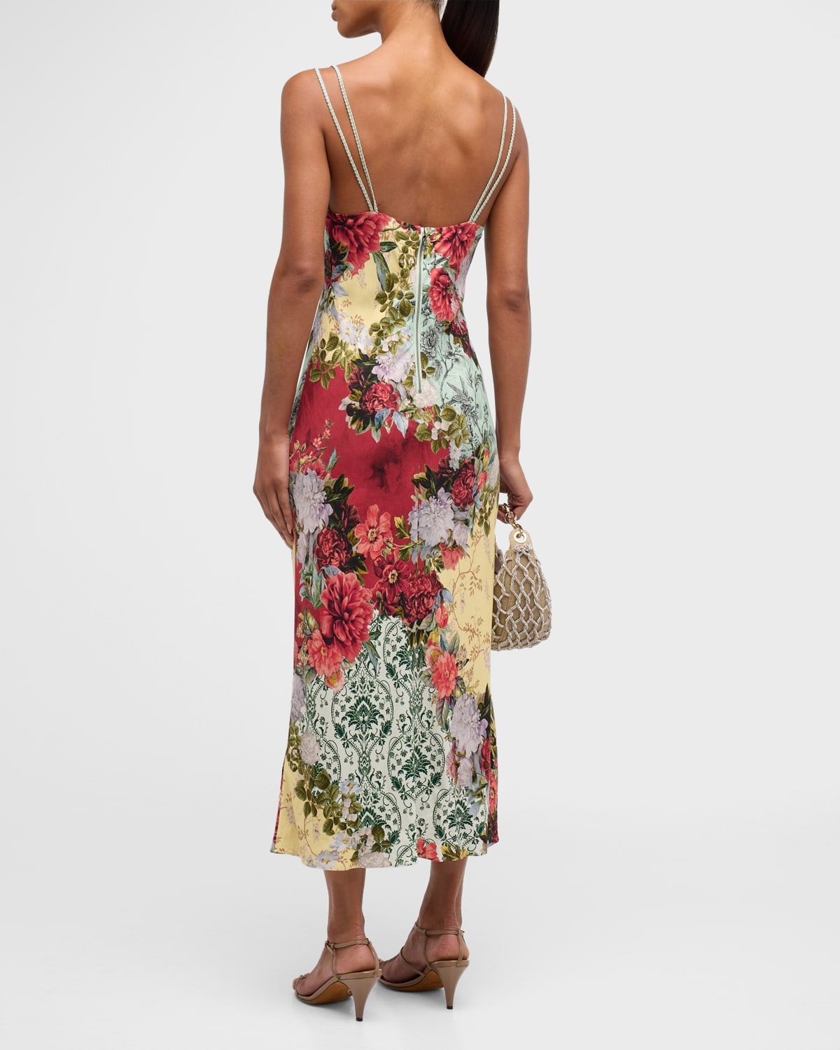 Kiro Floral V-Neck Slip Dress - 4