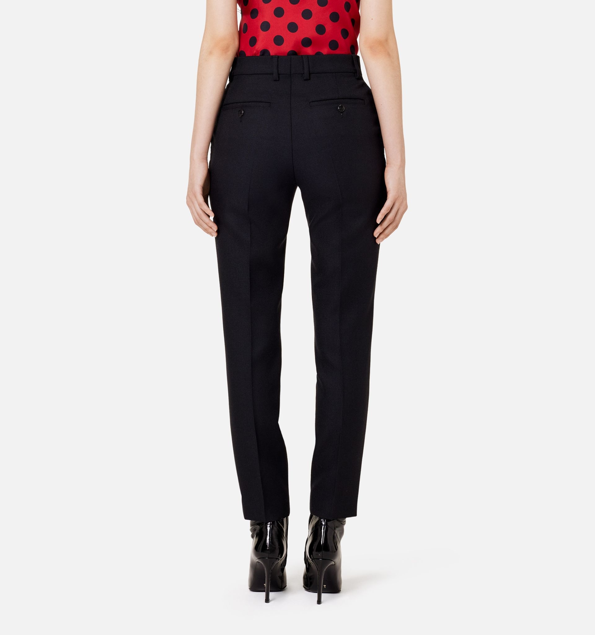Cigarette Fit Trousers - 5