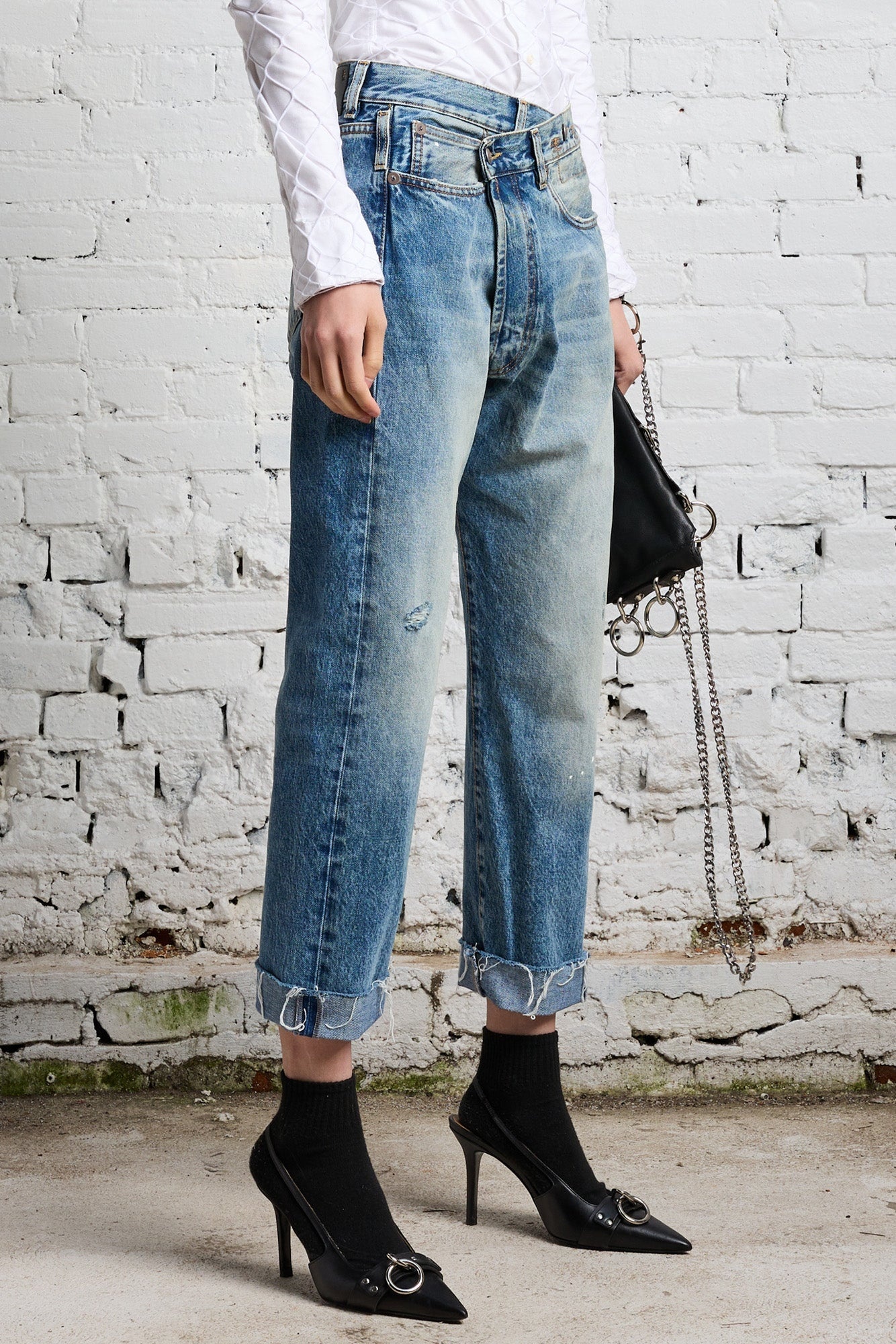Jasper Crossover Jean | R13 Denim Official Site - 5