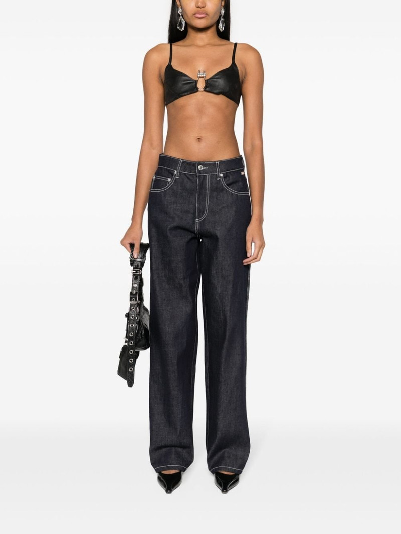 GCDS mid-rise wide-leg jeans outlook