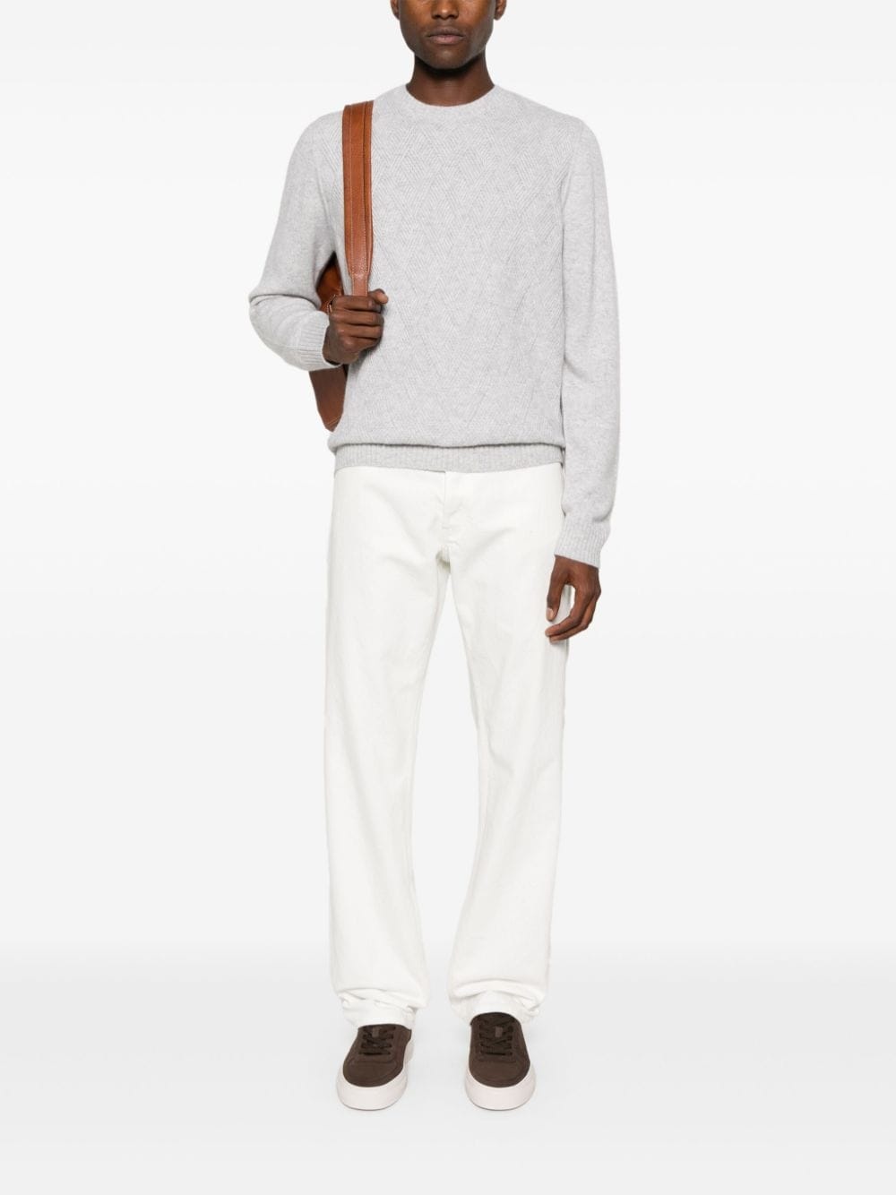 mÃ©lange cashmere jumper - 2