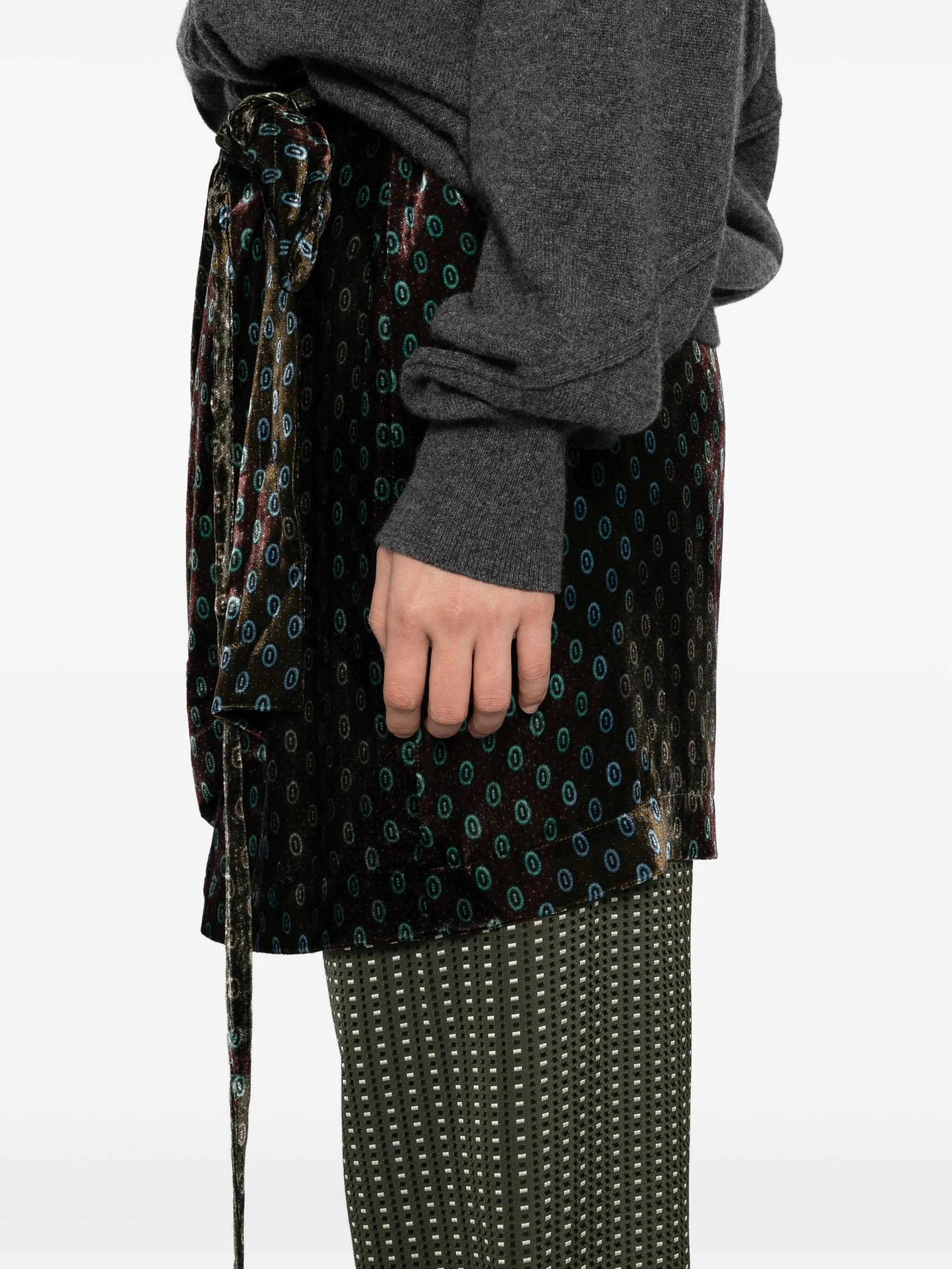 geometric-printed trousers - 5