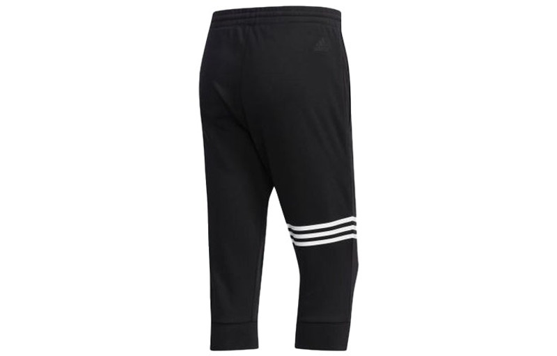 adidas Men's adidas Ai Pnt 3 Dk Sports Running Stripe 3/ Knit Long Pants/Trousers Black DY8726 outlook