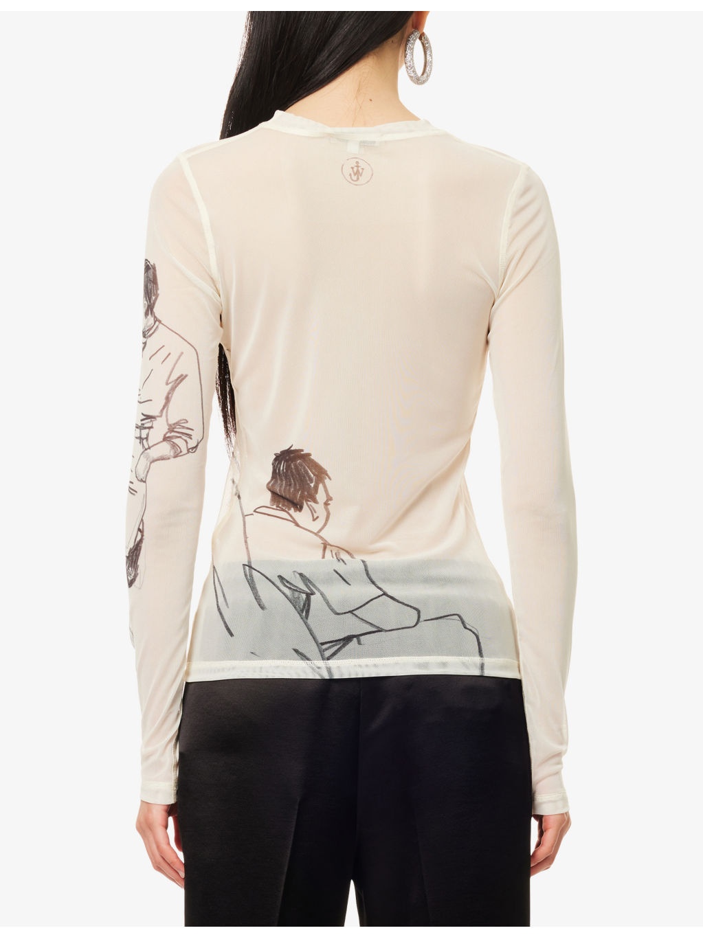Underpinning Long-Sleeve Mesh Top - 4