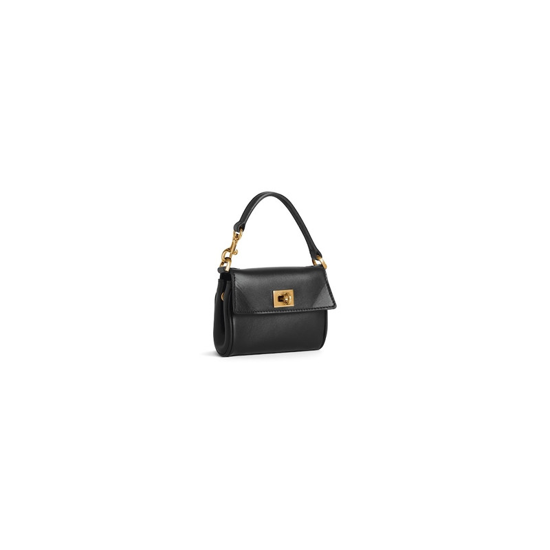 BALENCIAGA Women's Rodeo Micro Bag Charm  in Black outlook
