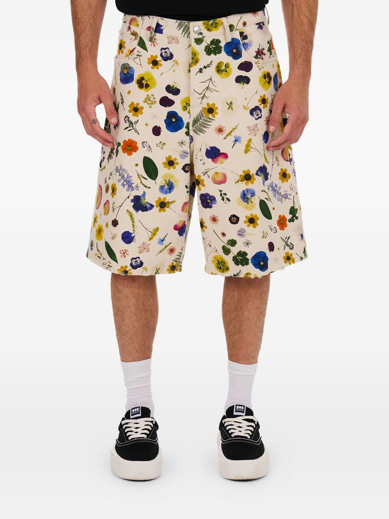 floral-print shorts 1
