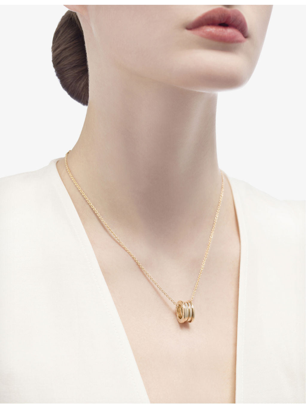 B.zero1 18ct yellow-gold pendant necklace - 6