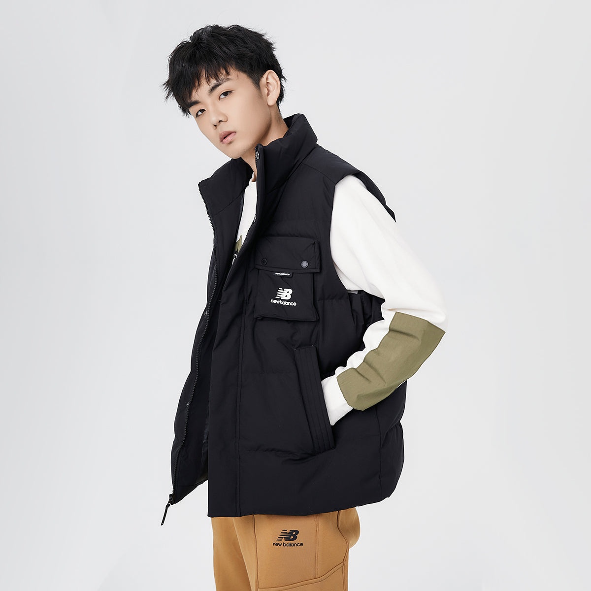 New Balance Windproof Puffer Vest 'Black' AMV14310-BK - 4