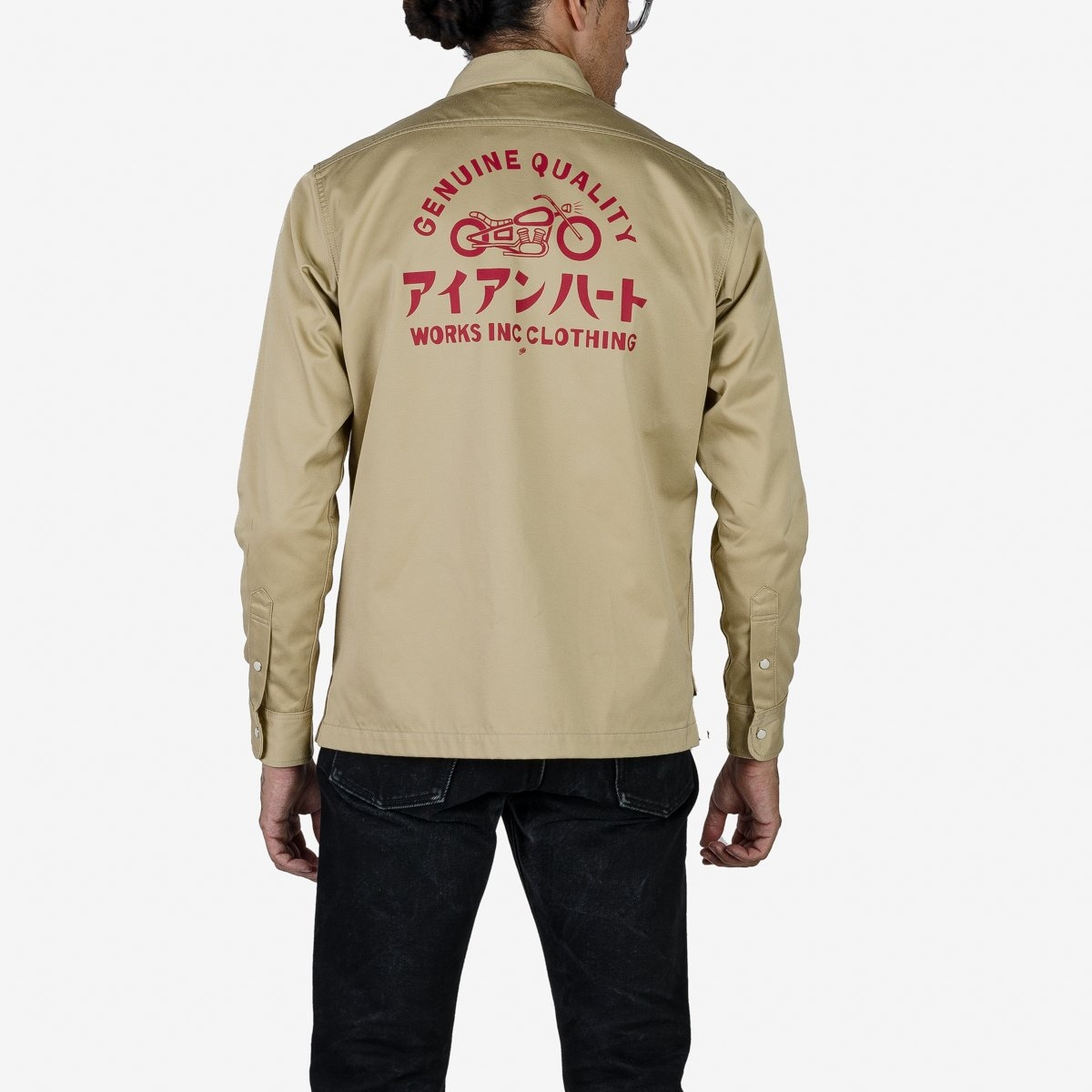 IHSH-383-BEI 9oz T/C Mechanic Shirt - Beige - 4