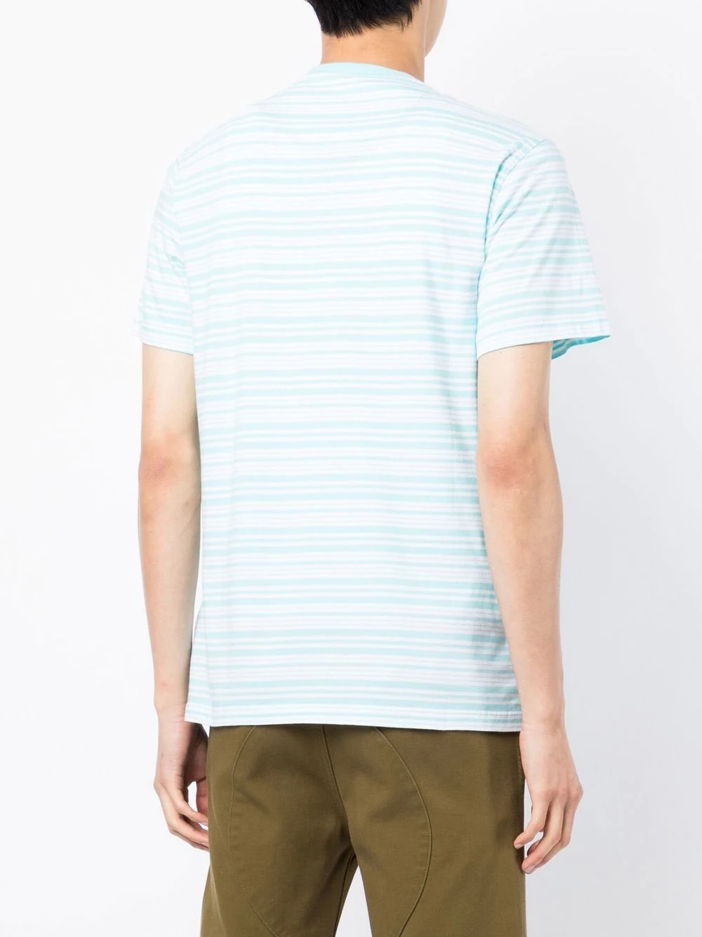 logo-print striped T-shirt - 4