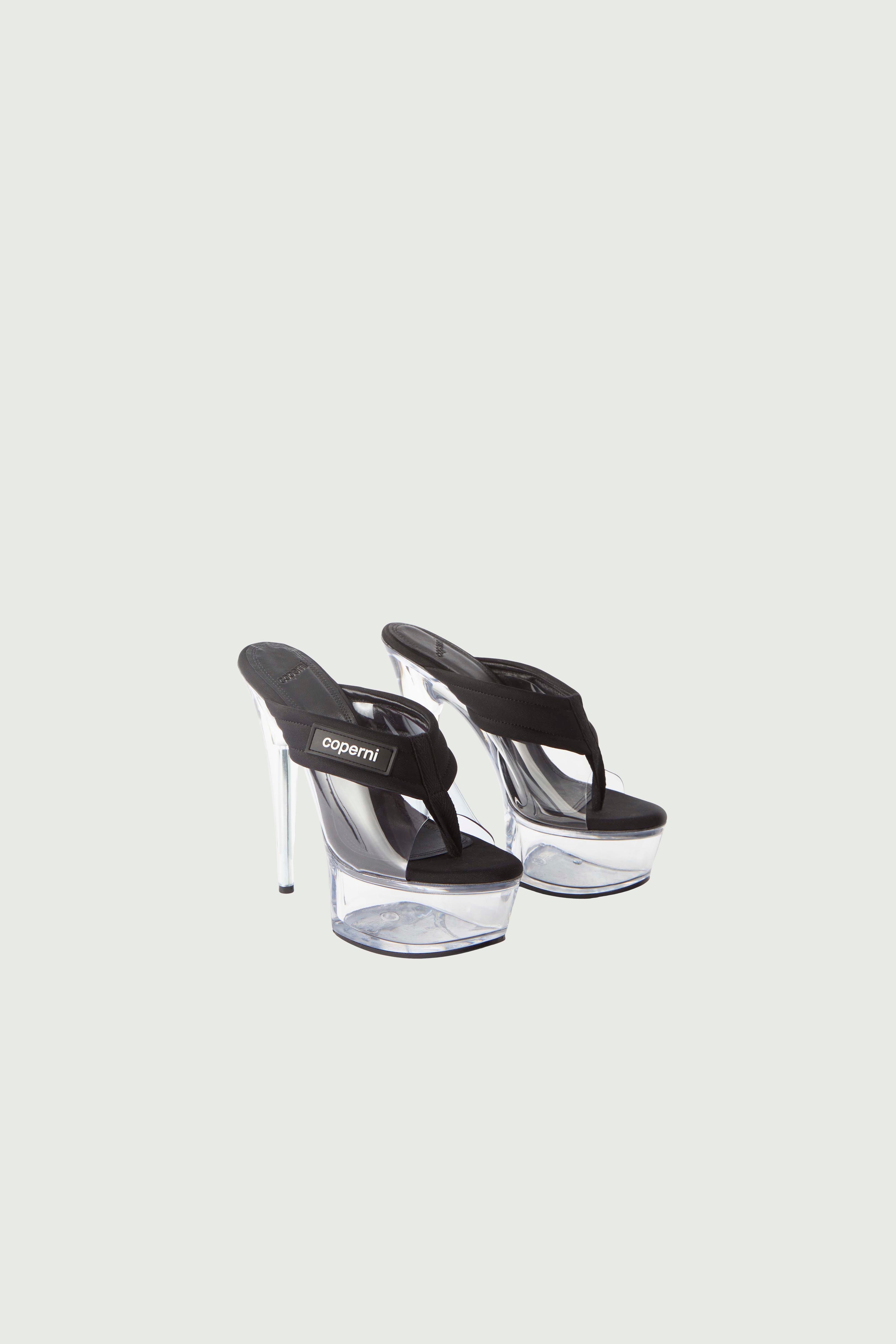 Clear Platform Sandal - 3