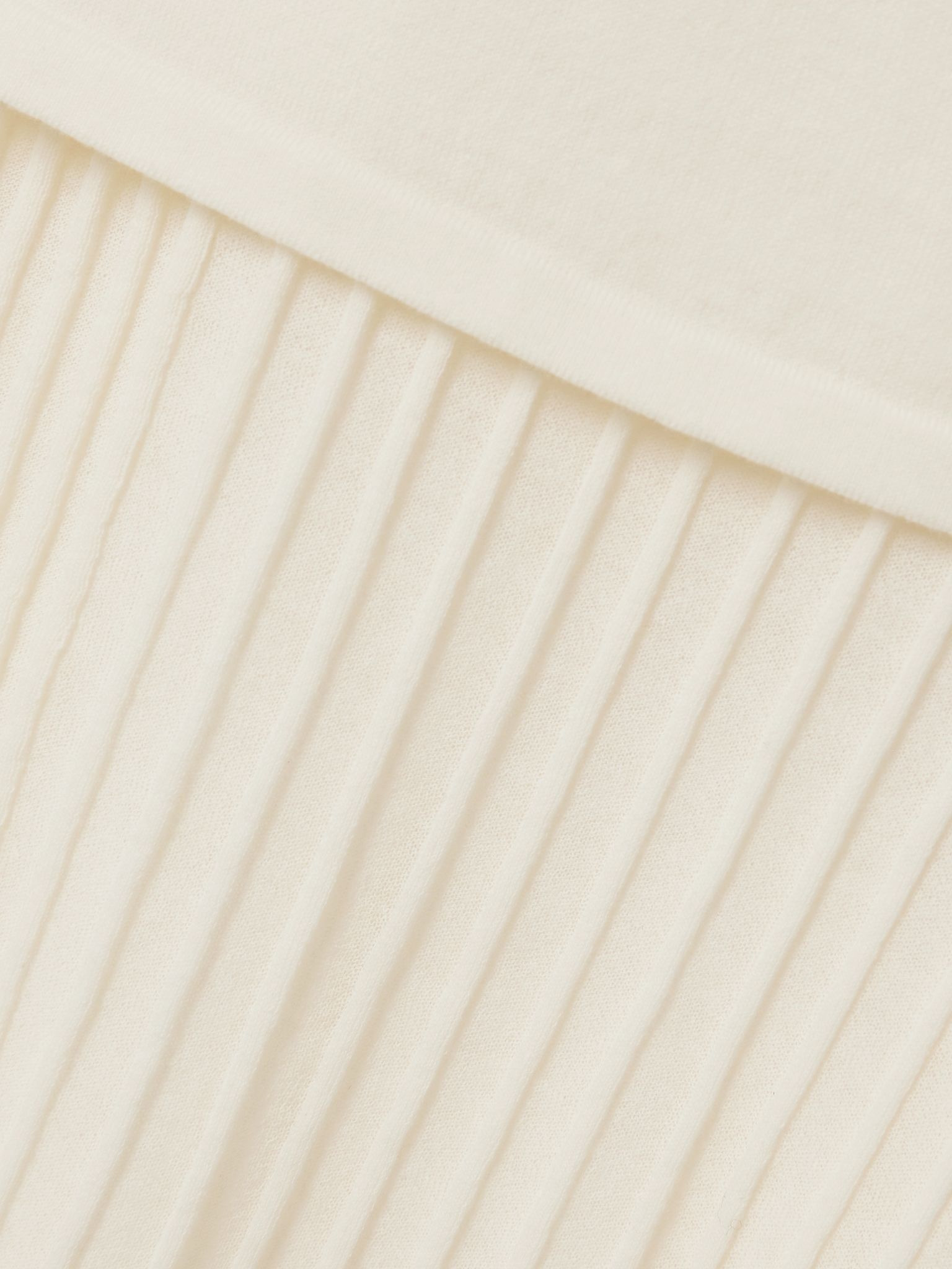 Ada layered ribbed cotton-blend midi dress Ivory - 4