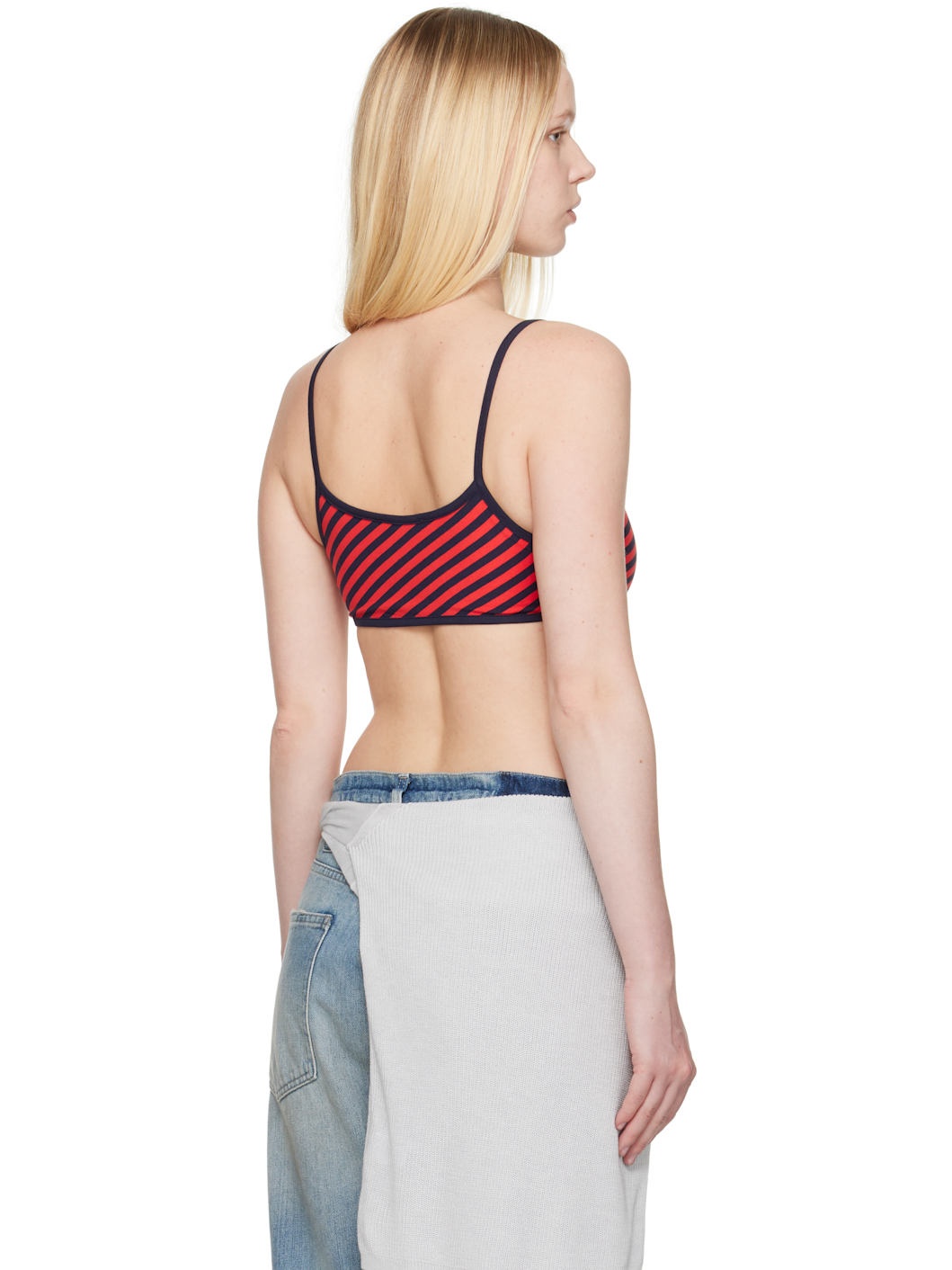 Red & Navy Chee Bralette Top - 3