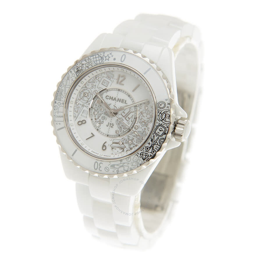 Chanel J12·20 Quartz Diamond White Dial Ladies Watch H6477 - 4