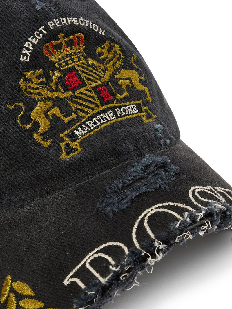 distressed embroidered cap 3