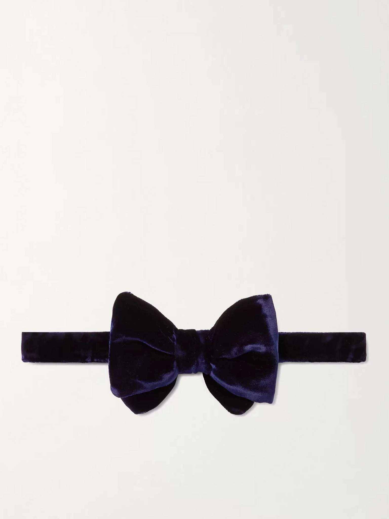 Pre-Tied Velvet Bow Tie - 1