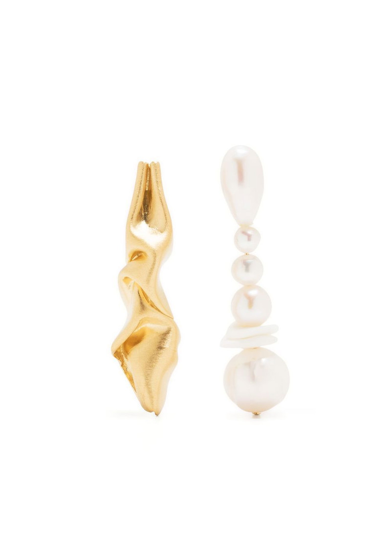 "Notsobig" Crumple drop earrings 1