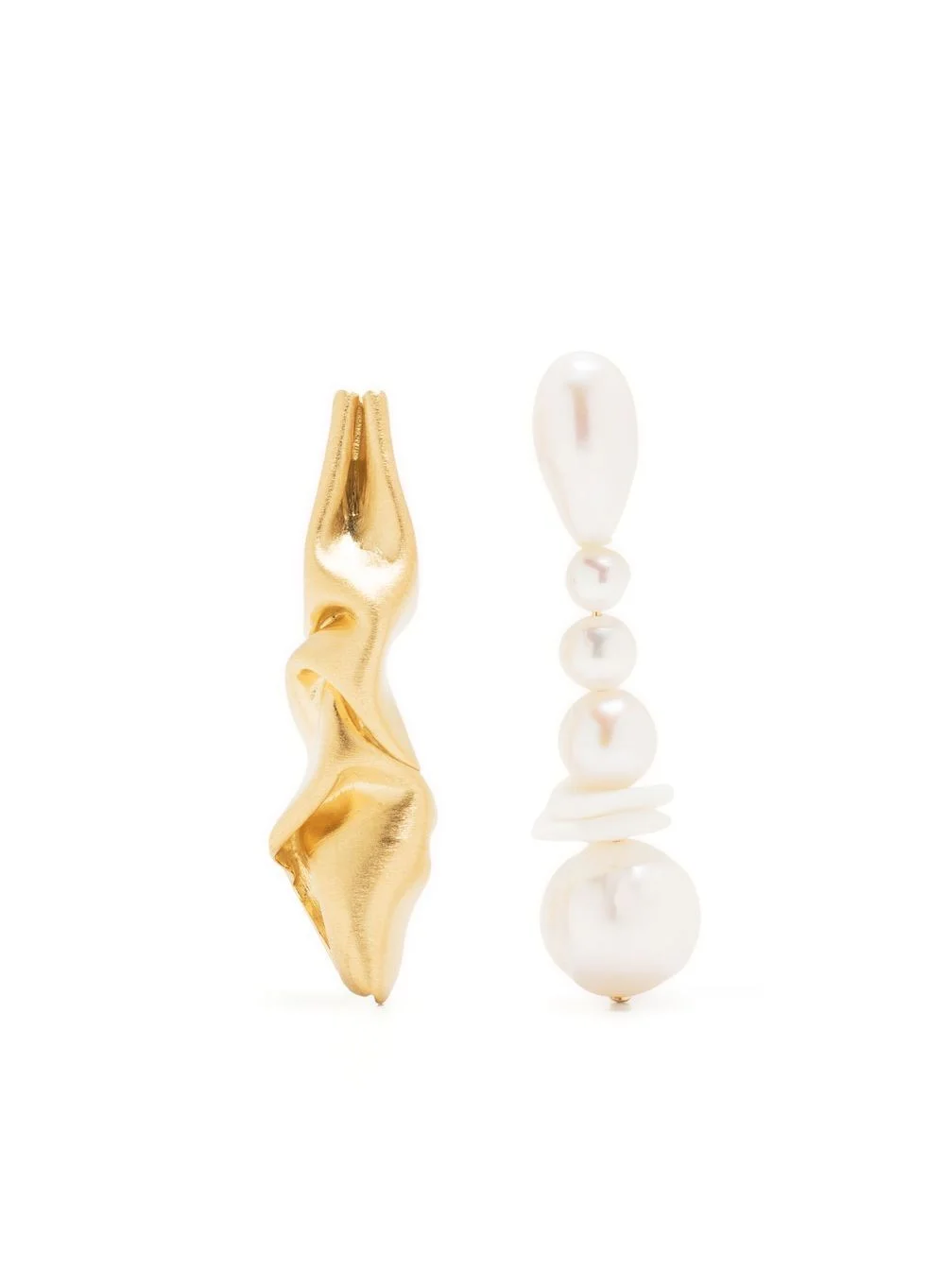 "Notsobig" Crumple drop earrings - 1