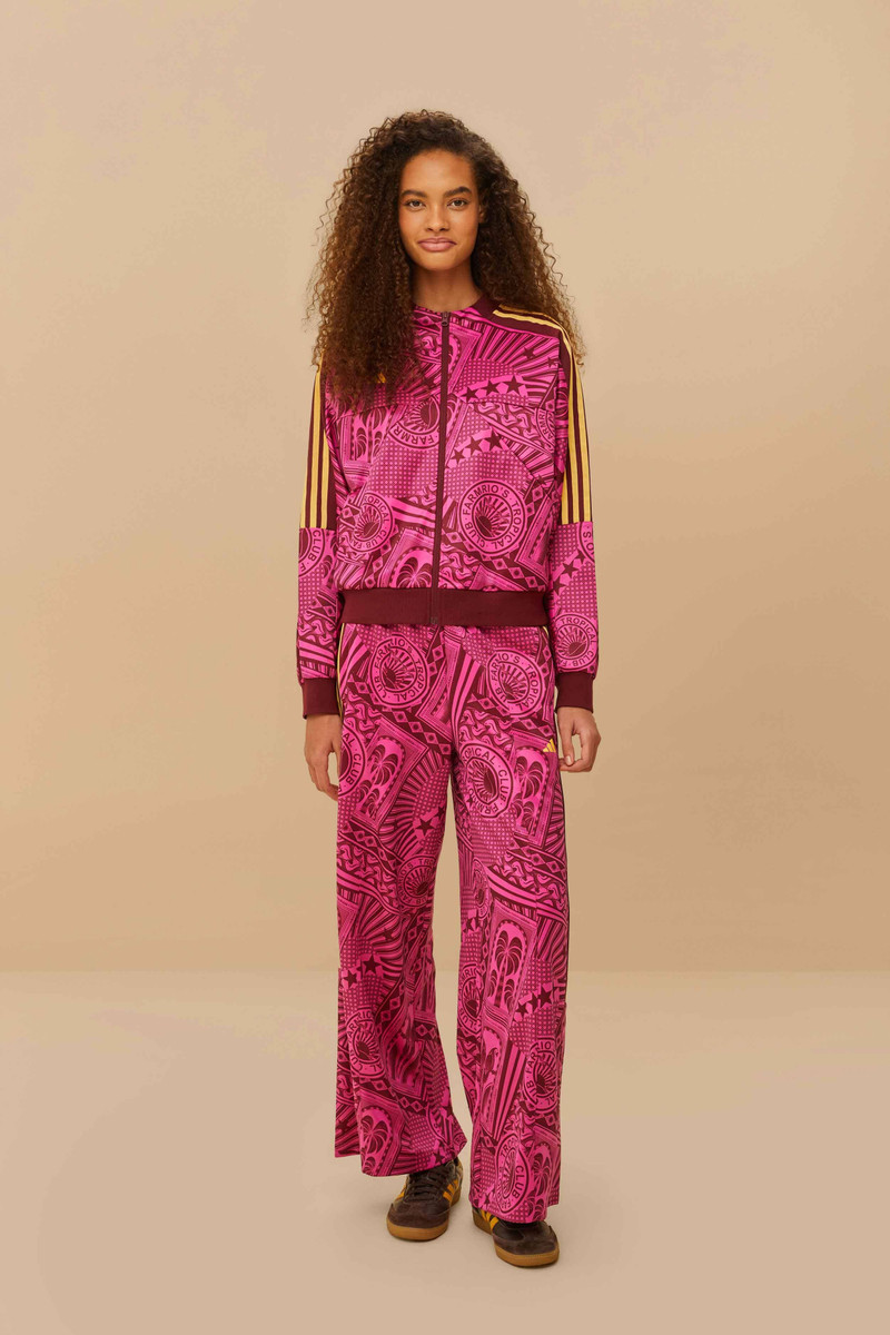 FARM RIO Adidas Tropicla Club Pink Jacket outlook