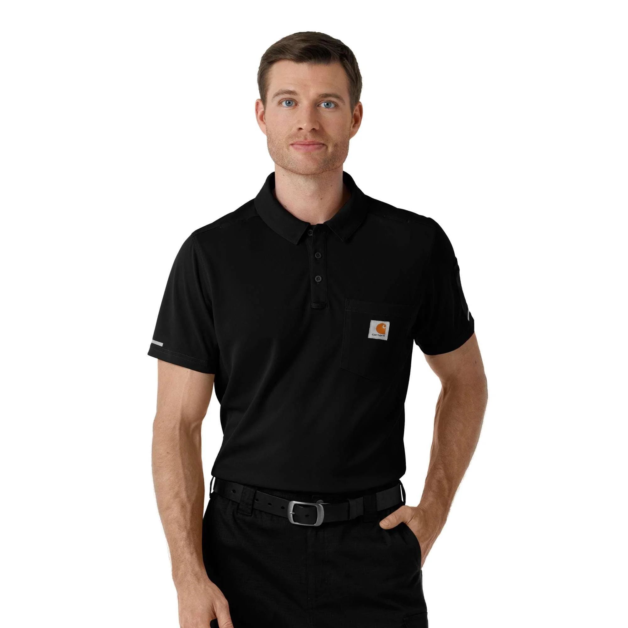 Rugged Flex® RSCU Lightweight Short Sleeve Polo Scrub Top - 1