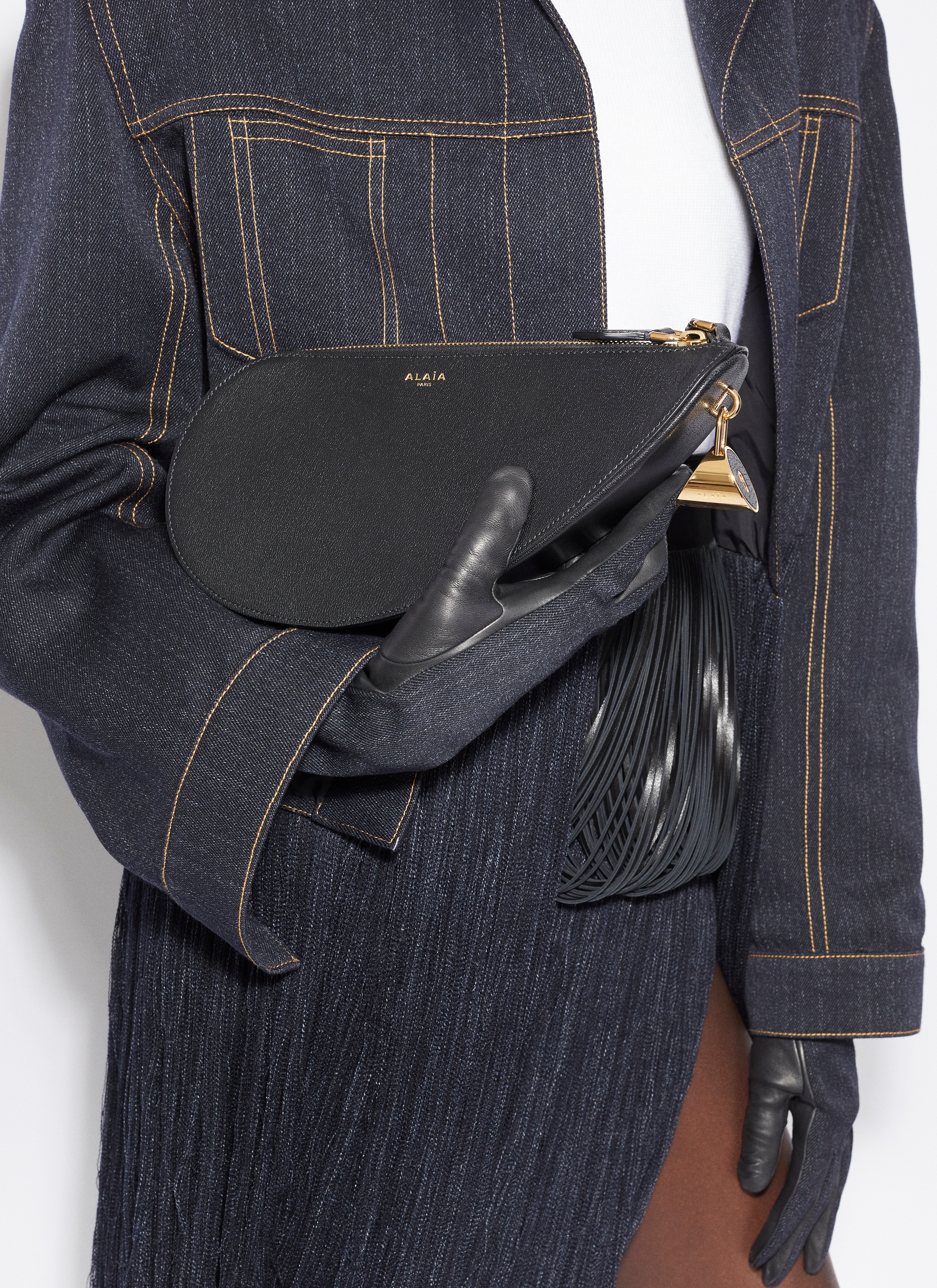 LE DEMI-CŒUR BAG IN GOATSKIN - 2