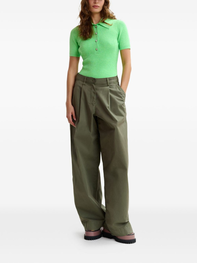 ESSENTIEL ANTWERP ribbed polo top outlook