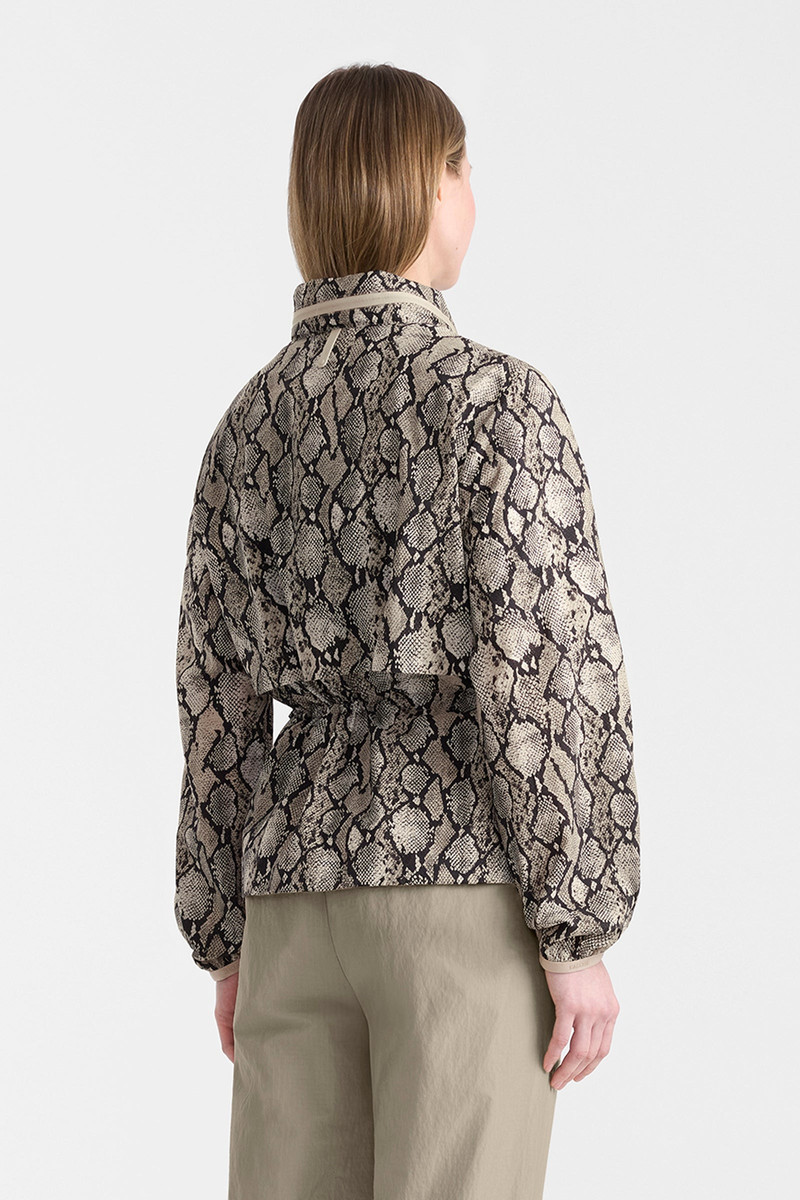 ROXY-PR Lightweight Snake Pattern Rain Jacket 5