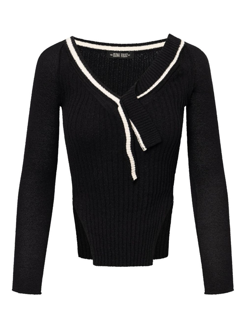Varsity knitted top 1