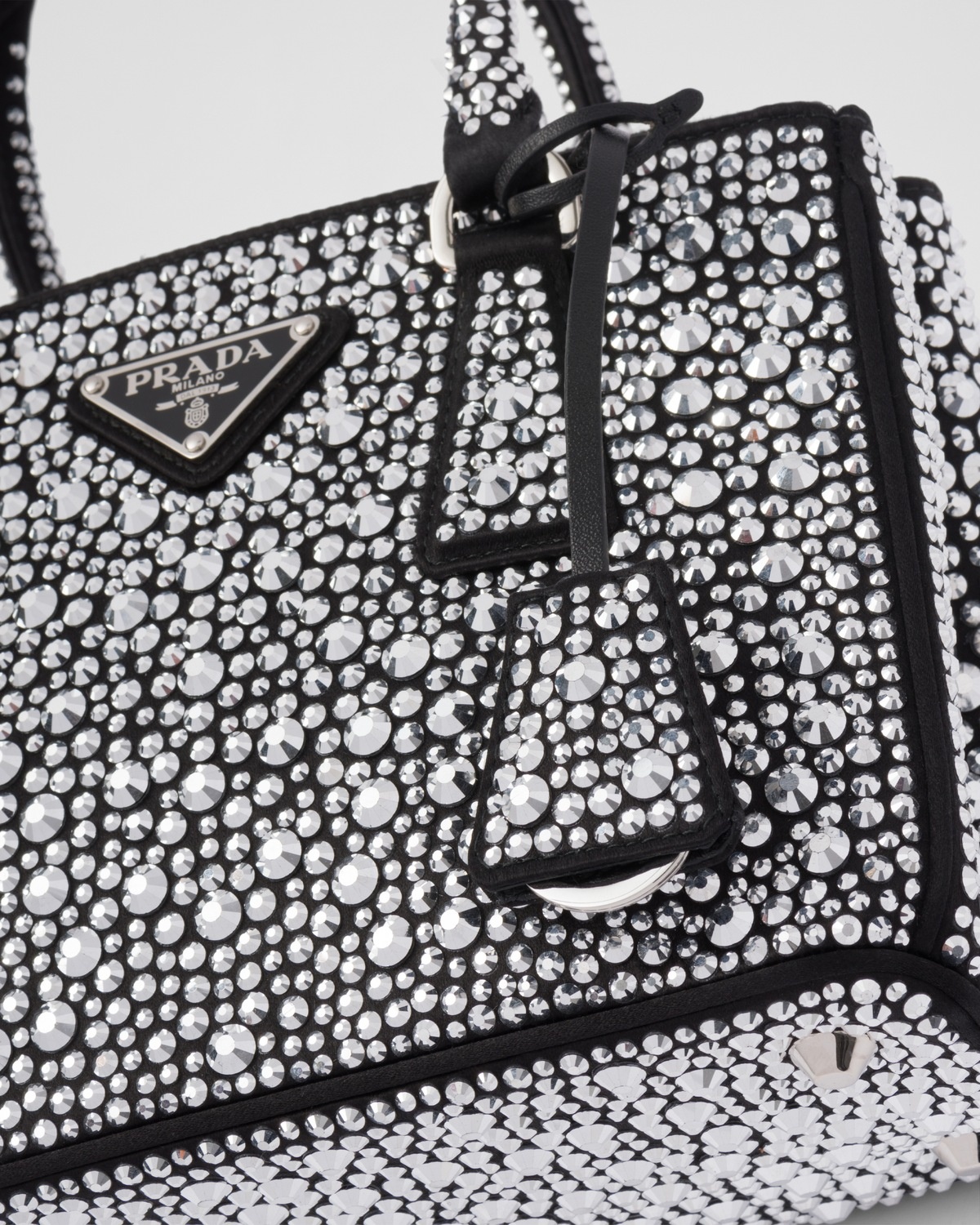 Prada Galleria satin mini-bag with crystals - 6