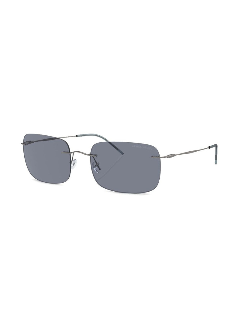 GIORGIO ARMANI Pillow square-frame sunglasses outlook