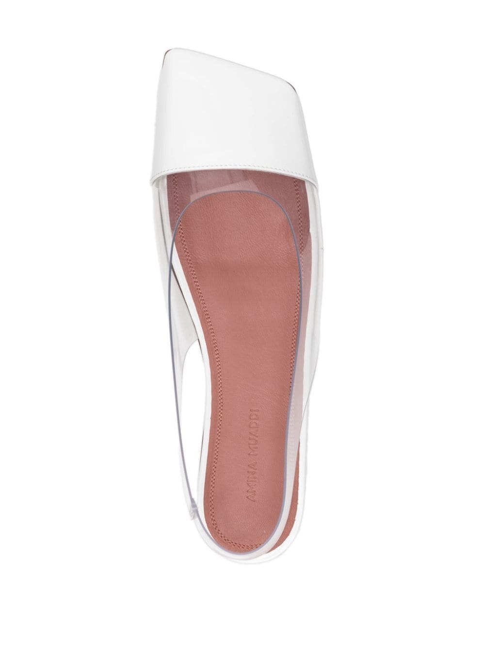 transparent-design slingback ballerina shoes - 4