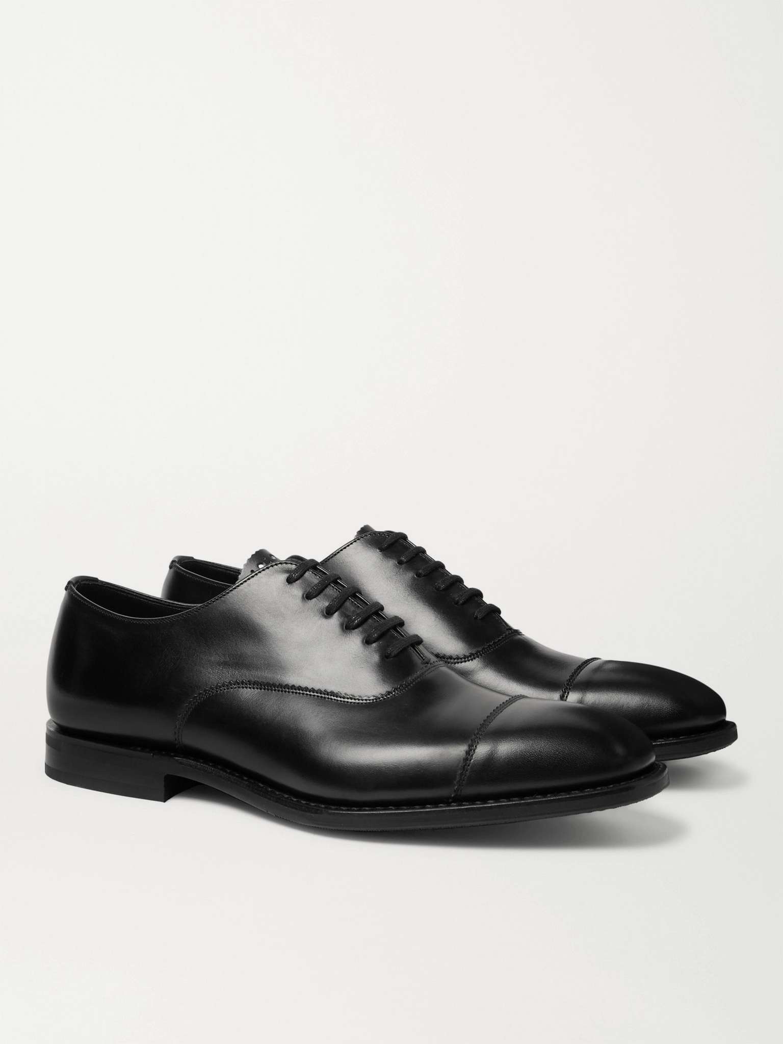 Dubai Polished-Leather Oxford Shoes - 4